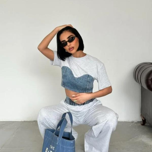 بيجاما جينز باكستاني مع توفليس