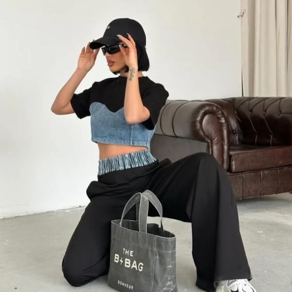 بيجاما جينز باكستاني مع توفليس