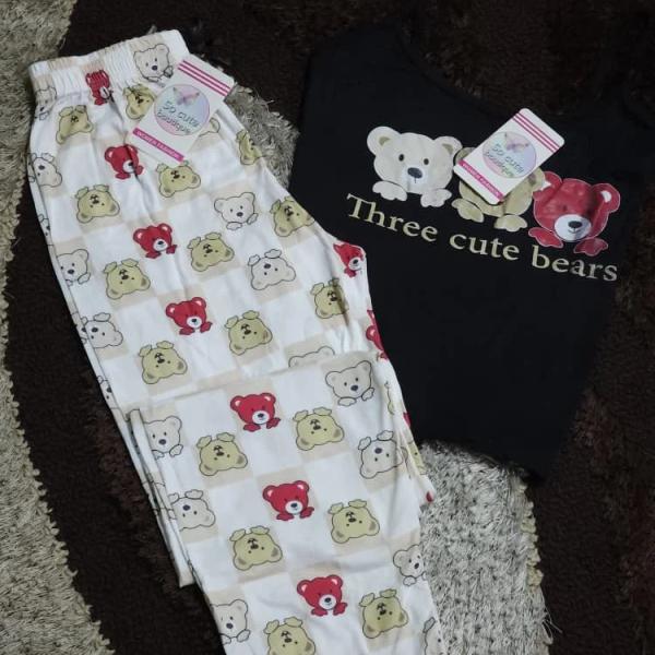 بيجاما قطن قطعتين