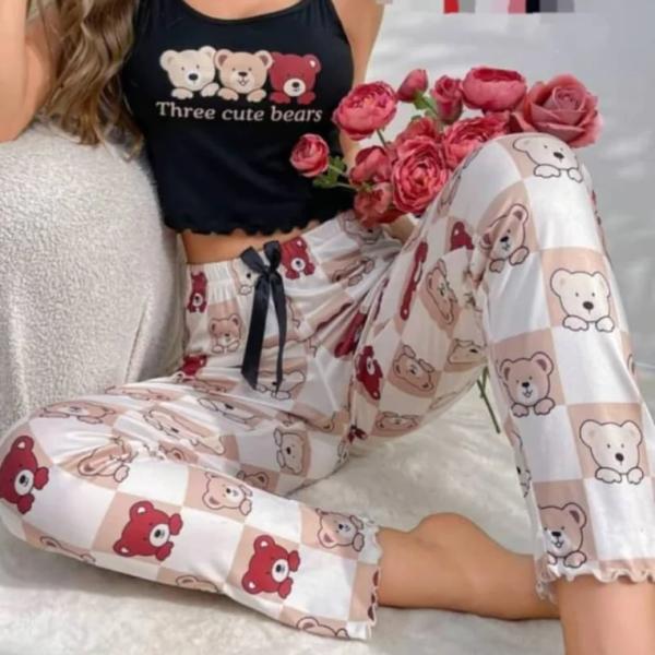 بيجاما قطن قطعتين