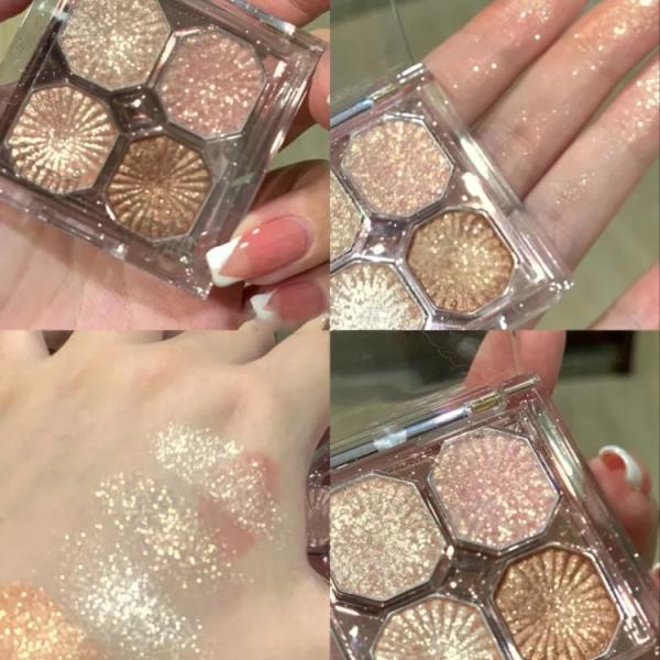 ظلال عيون 4ألوان متين عالي مصطبغة مكياج العين منتج للنساء قطعة واحدة